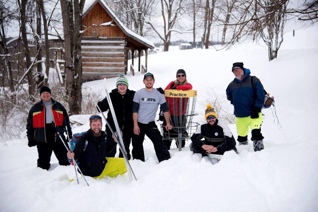 Group shot in snow