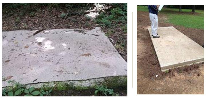 Two problem tee pads