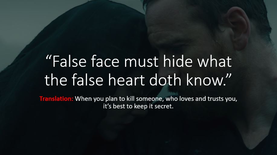 False face must hide