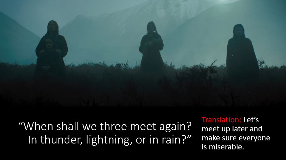 When shall we three meet again