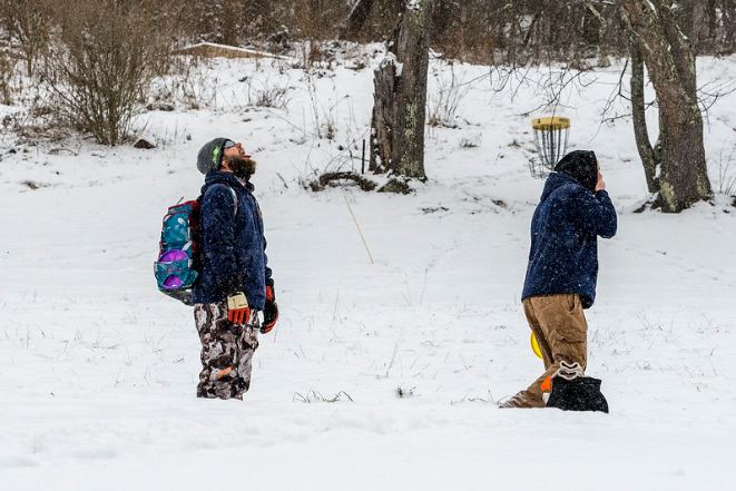 Catching snow flakes
